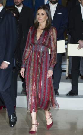 La reine Letizia d'Espagne avait déjà porté cette robe en novembre 2018 au Pérou