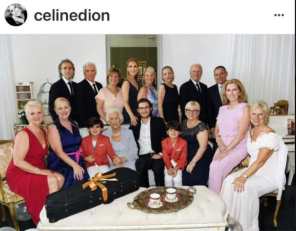 Céline Dion et toute la famille célèbre les 90 ans de Thérère Dion