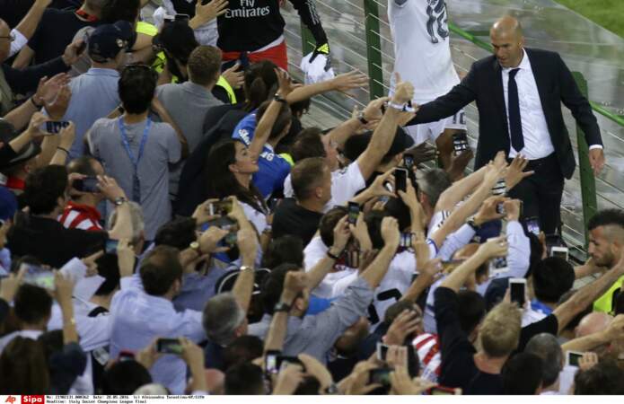 Zidane remercie ses supporters - SIPA