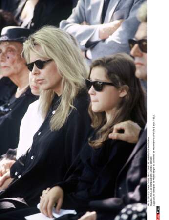 France Gall, sa fille lors des obsèques de Michel Berger en 1992