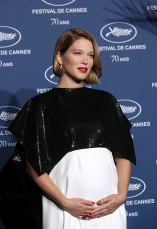 Léa Seydoux, enceinte de son fils George à Cannes en mai 2017