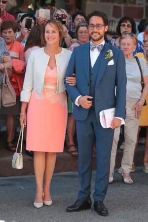 Thomas Hollande avec sa mère Ségolène Royal le jour de son mariage ce 8 septembre 2018.