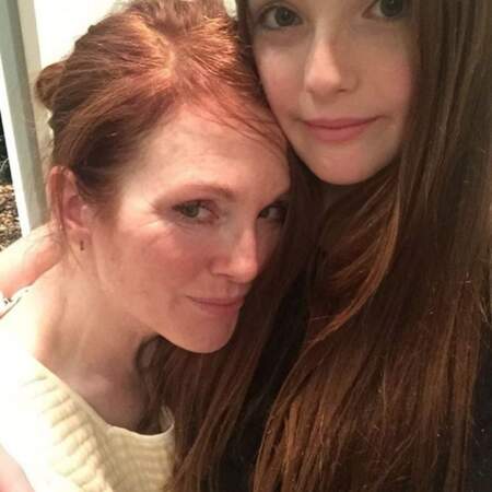 Julianne Moore et sa fille Liv Helen, 14 ans