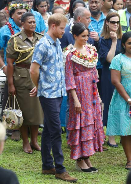 Le prince Harry et Meghan Markle aux îles Fidji le 24 octobre 2018