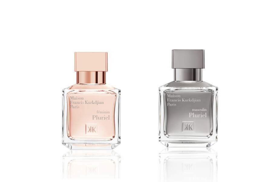 Parfums Francis Kurkdjian Féminin Pluriel, 130€, 70 ml, Masculin Pluriel, 120€, 70ml