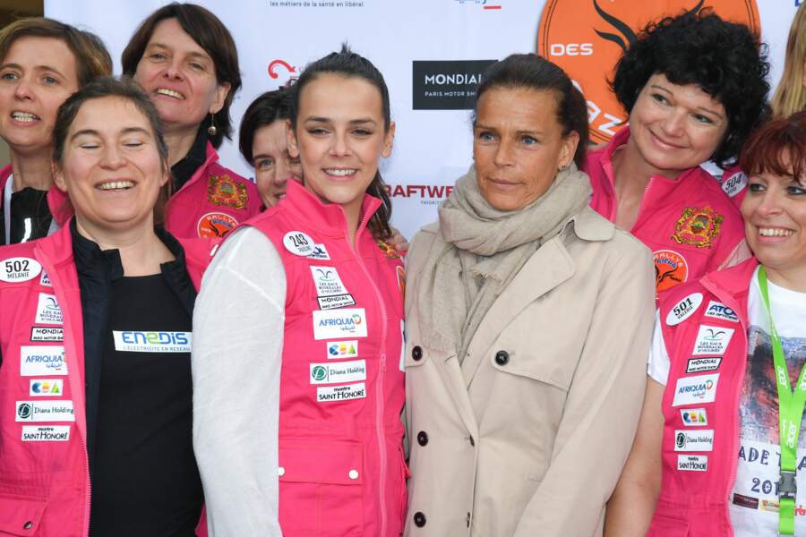 Départ officiel du Rallye Aicha des Gazelles donné par la Princesse Stéphanie de Monaco