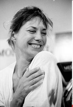Jane Birkin, 42 ans, au Festival du film international de Montreal, en 1988