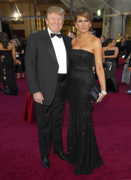 En 2011 avec Donald Trump pour la 83e cérémonie des Oscars, à Hollywood