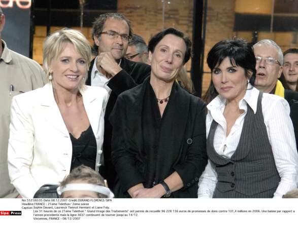 Sophie Davant, Laurence Tiennot Hermant et Liane Foly en 2007