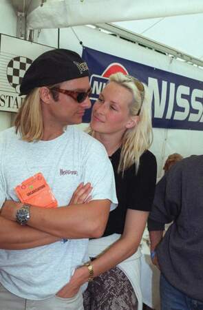 David Hallyday et Estelle Lefébure au Nissan Star Cup en 1996