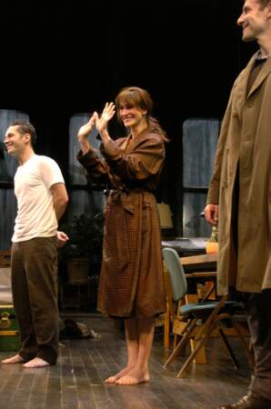 Avec Paul Rudd et Bradley Cooper à Broadway, pour la pièce "Three Days of Rain" en 2006