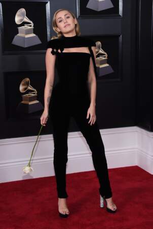 Miley Cyrus à la 60ème soirée annuelle des Grammy Awards à Madison Square Garden à New York,