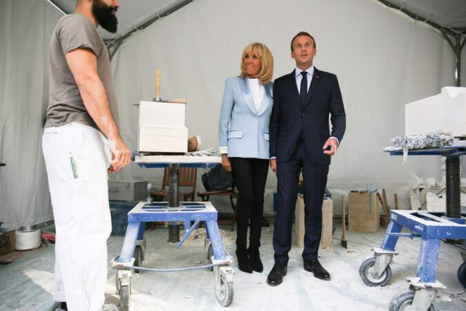 Emmanuel et Brigitte Macron ont accueilli le public durant les journées du patrimoine