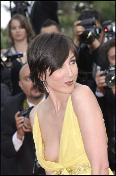Une habituée du genre : Elsa Zylberstein en dévoile trop sur les marches lors du festival de Cannes 2008.