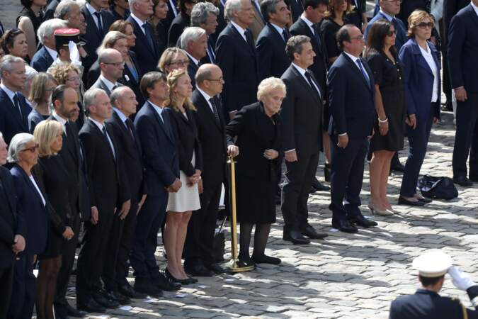 Bernadette Chirac affaiblie mais debout aux obsèques de Simone Veil
