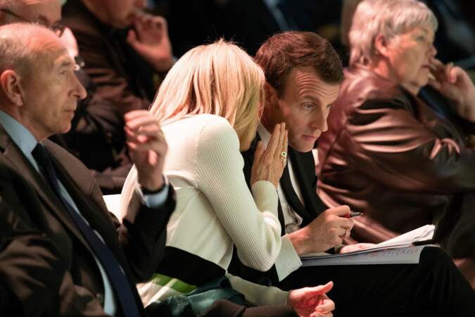 Brigitte Macron donne ses derniers conseils à Emmanuel Macron avant son discours au collège des Bernardins