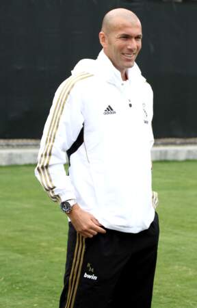 Zinédine Zidane lors d'un entraînement du Real Madrid à Los Angeles le 12 juillet 2011