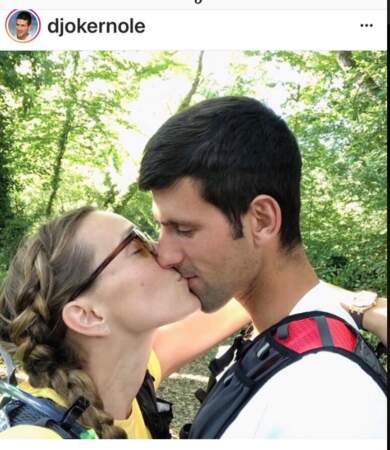 Novak Djokovic et sa femme, Jelena