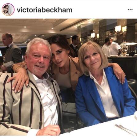 Victoria Beckham et ses parents