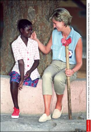 Lady Diana, en Angola, en 1997
