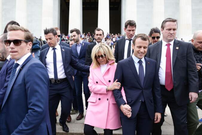 Tristan Bromet (chef de cabinet), Pierre-Olivier Costa (Directeur de cabinet) et Brigitte Macron
