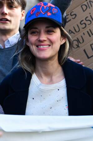 Marion Cotillard à la marche pour le climat, samedi 16 mars, à Paris