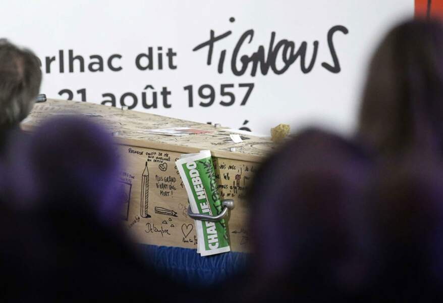 Le dernier numéro de Charlie Hebdo accompagne le dernier voyage de Tignous