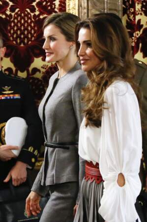 Letizia d 'Espagne et Rania de Jordanie