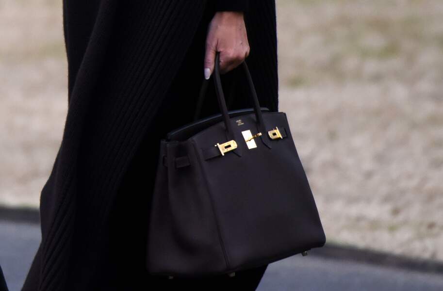 La first lady avait opté pour un sac Hermès