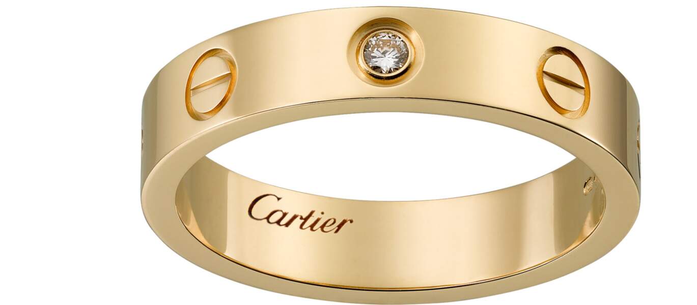 Bague en or jaune et diamants, Cartier - 1950€