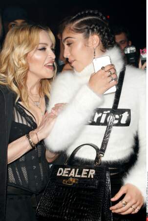 Madonna et Lourdes au défilé Alexander Wang à New-York