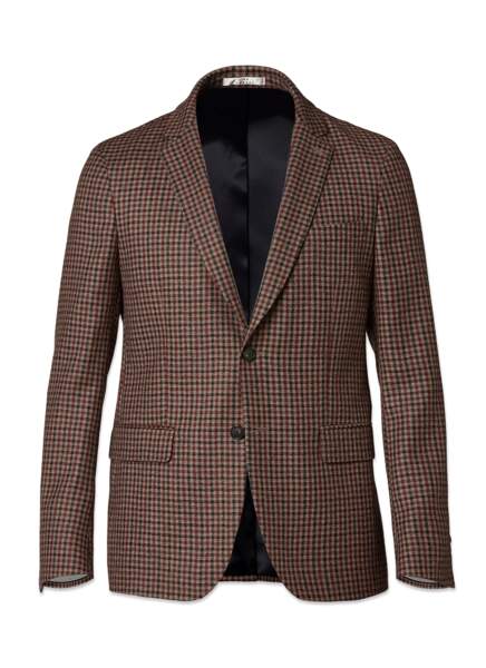 Veste en flanelle de laine par Lanificio F.lli Cerruti, De Fursac, 535 €.