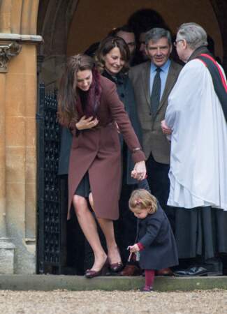 Elle portait superbement ses escarpins à la messe de Noël de la famille royale 