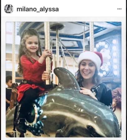 Alyssa Milano et sa petite Elizabella
