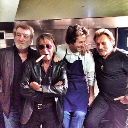 Jean Imbert aux côtés de Johnny Hallyday, Eddy Mitchelle et Jacques Dutronc 