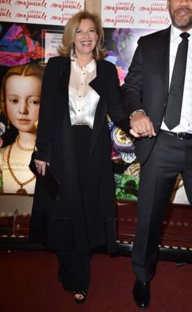 Valérie Trierweiler et Romain Magellan le 25 mars 2019 à Paris, au Gala d'Enfance Majuscule 