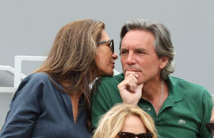 Anne-Claire Coudray et son mari Nicolas Vix à Roland Garros, le 3 juin 2019.
