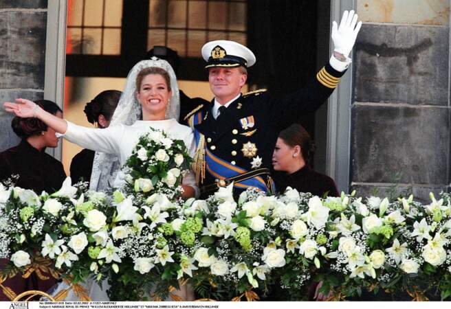 Mariage de Willem Alexander de Hollande et Maxima à Amsterdam le 2 février 2002