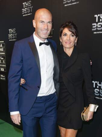 Zinédine Zidane et sa femme Véronique le 23 octobre 2017