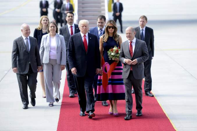 Le couple présidentiel a rencontré le président polonais et son épouse