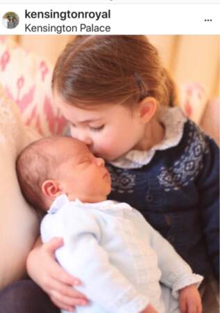 La princesse Charlotte et son petit frère Louis