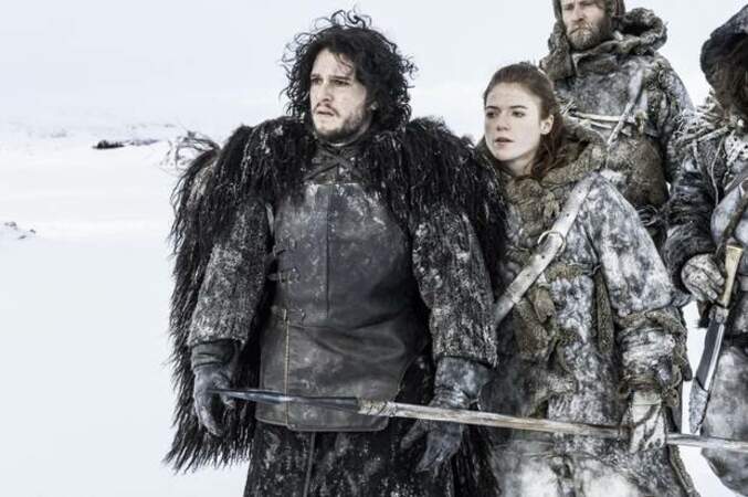 Kit Harington et Rose Leslie dans la série Game of Thrones 