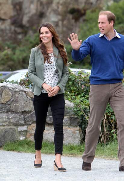 Kate et William assistent au marathon "The Ring O' Fire" sur l'île d'Anglesey, le 30 août 2013