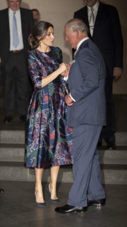 Le prince Charles a accueilli la reine Letizia d'Espagne ce 13 mars à Londres