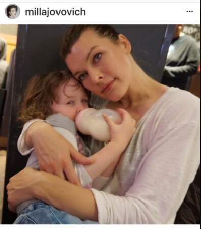Milla Jovovich et sa fille Dashiel