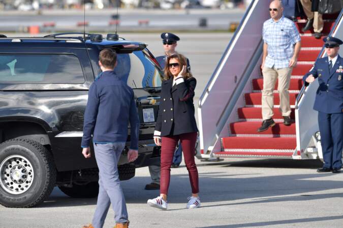 Melania Trump est allée, avec son époux, à la rencontre des sinistrés