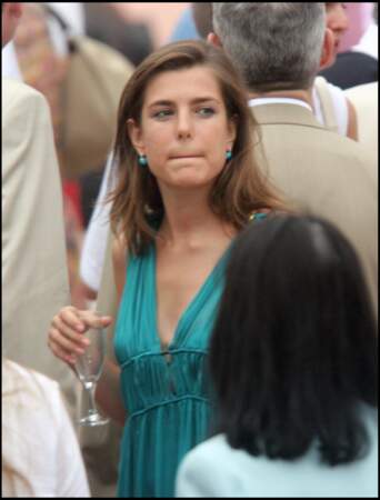 Charlotte Casiraghi lors de la cérémonie de l'avènement du prince Albert II de Monaco le 12 juillet 2005.