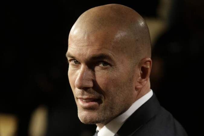 Zinedine Zidane lors de l'annonce de sa nomination comme entraîneur du Real de Madrid le 5 janvier 2015
