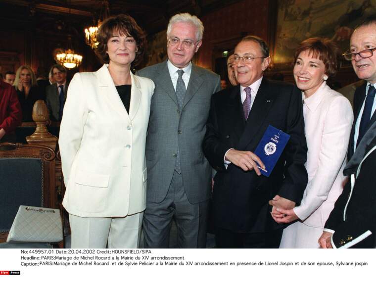 2002, Michel Rocard épouse sa troisième femme, Sylvie Pélissier