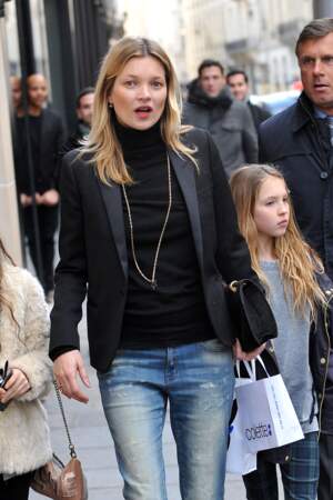 Kate Moss et sa fille Lila Grace 